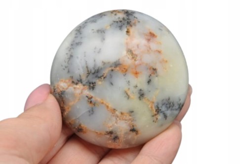 * OPAL DENDRYCZNY, DENDRYTOWY MADAGASKAR IDEALNY DO MASAŻU KOLOROWY GOD05 *