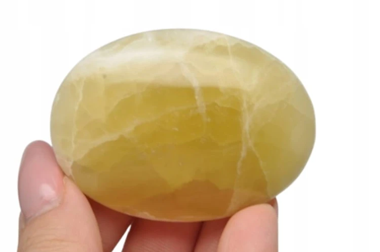 * KALCYT ŻÓŁTY PAKISTAN NATURALNY CIEKAWA BARWA ŻÓŁTY MINERAŁ NR GKŻ01 *