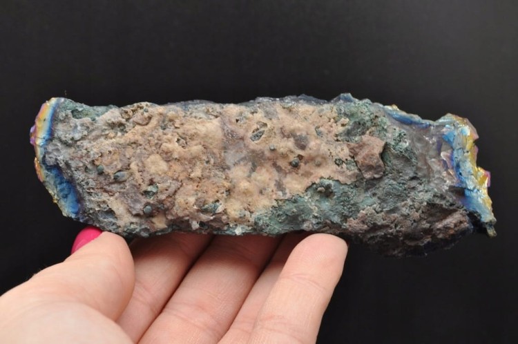 * KWARC TYTAN AURA BRAZYLIA DOBRA JAKOŚĆ NATURALNY MINERAŁ NR 18 *