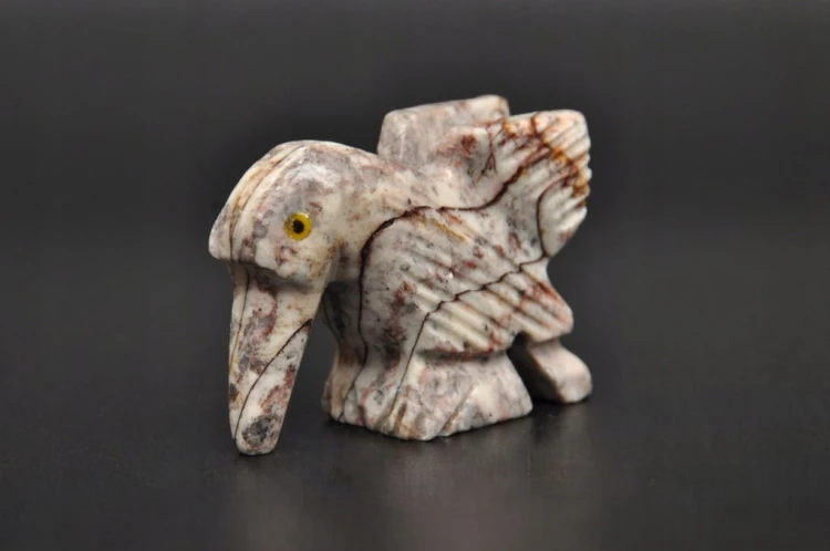 * STEATYT KAMIEŃ MYDLANY PERU FIGURKA PTAK ŚLICZNY JAKO OZDOBA NR 22 *