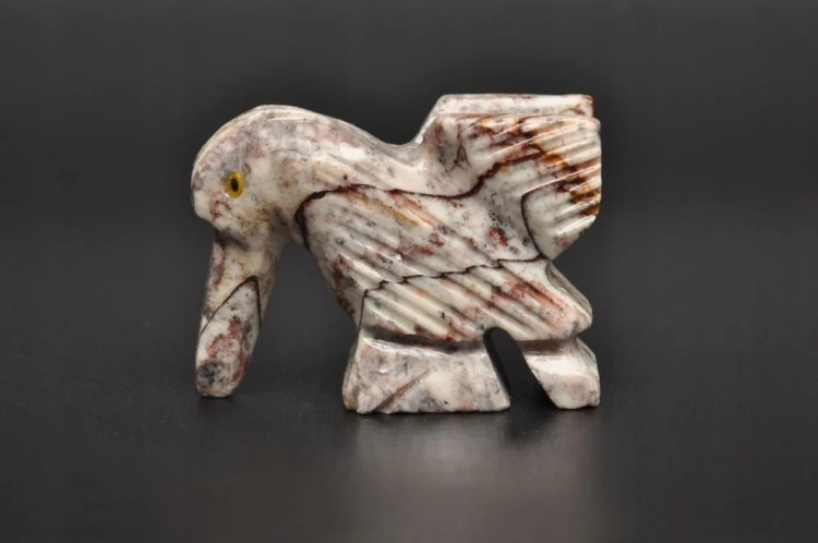 * STEATYT KAMIEŃ MYDLANY PERU FIGURKA PTAK ŚLICZNY JAKO OZDOBA NR 22 *