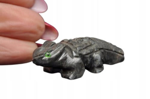 * STEATYT KAMIEŃ MYDLANY PERU FIGURKA JASZCZURKA WYJĄTKOWA DO OZDOBY NR 12