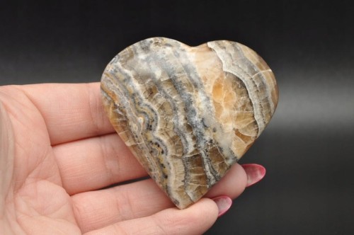 * KALCYT ZEBRA PAKISTAN NATURALNY MINERAŁ CIEKAWY WZÓR OKAZ NR H72 *