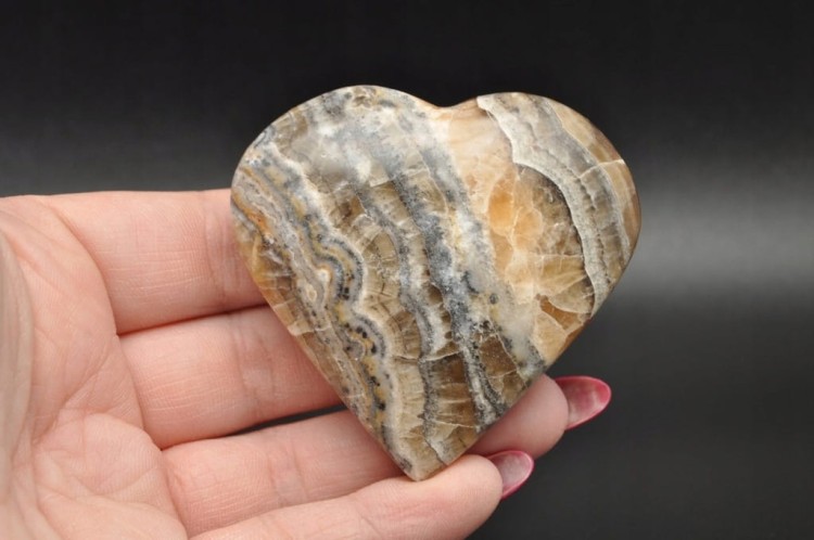 * KALCYT ZEBRA PAKISTAN NATURALNY MINERAŁ CIEKAWY WZÓR OKAZ NR H72 *