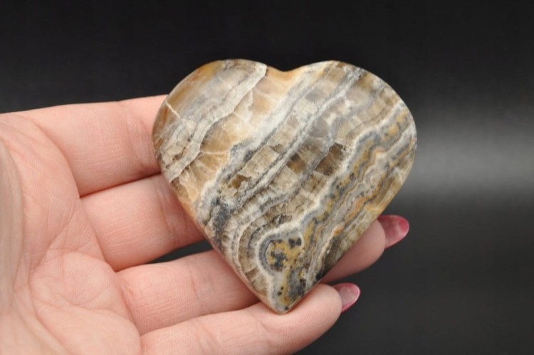 * KALCYT ZEBRA PAKISTAN NATURALNY MINERAŁ CIEKAWY WZÓR OKAZ NR H72 *