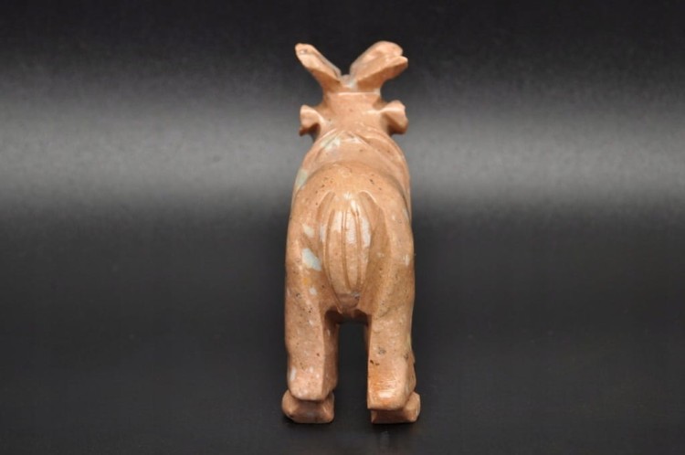 * STEATYT KAMIEŃ MYDLANY FIGURKA RENIFER JASNY KOLOR PIĘKNA OZDOBA NR 10 *