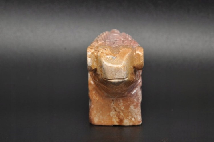 * STEATYT KAMIEŃ MYDLANY FIGURKA KAMELEON DO KOLEKCJI MINERAŁ NR 13 *