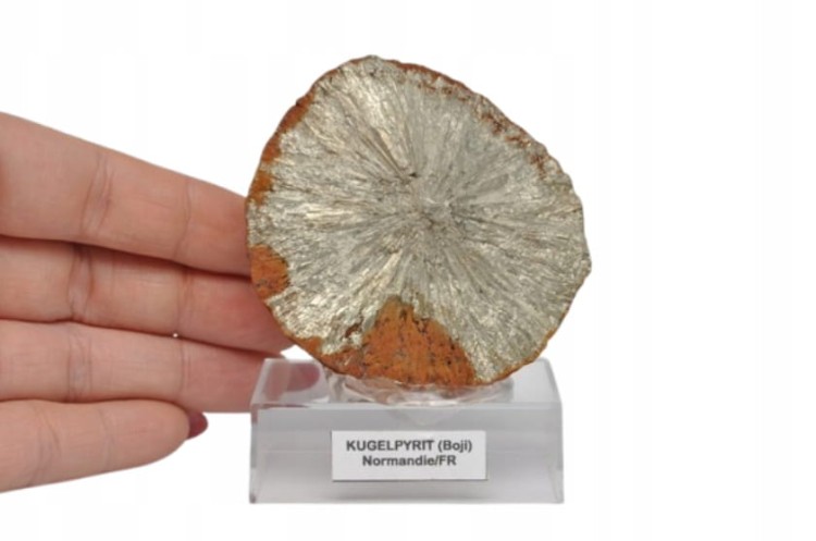 * KULA PIRYTOWA FRANCJA NIESAMOWITY MINERAŁ ZŁOTY KOLOR ŚLICZNY POŁYSK NR 2