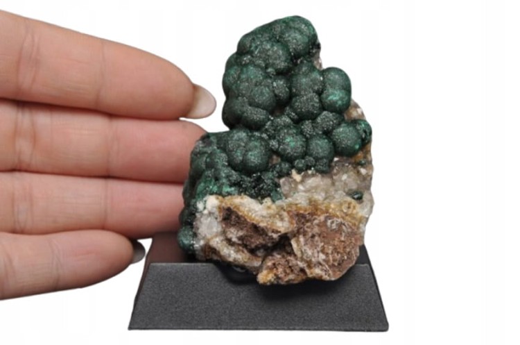 * MALACHIT BOTRYOIDALNY BĄBELKOWY KONGO PIĘKNY ZIELONY MINERAŁ NR 1 *