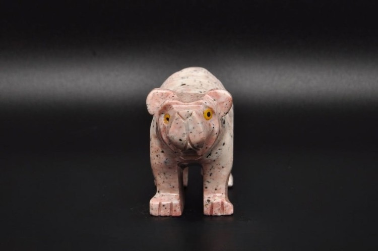 * STEATYT KAMIEŃ MYDLANY FIGURKA NIEDŹWIEDŹ JASNA BARWA EKSTRA JAKOŚĆ NR 3