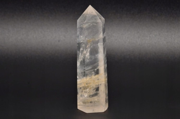 * KRYSZTAŁ GÓRSKI PRZEŹROCZYSTY MINERAŁ CZYSTY KAMIEŃ OBELISK WIEŻA NR 11 *