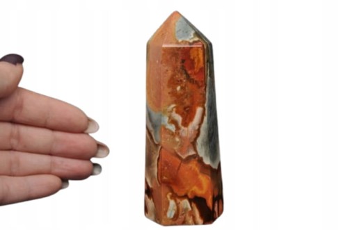 * JASPIS POLICHROMOWY WIEŻA OBELISK ZJAWISKOWY MINERAŁ NATURALNY NR 6 *