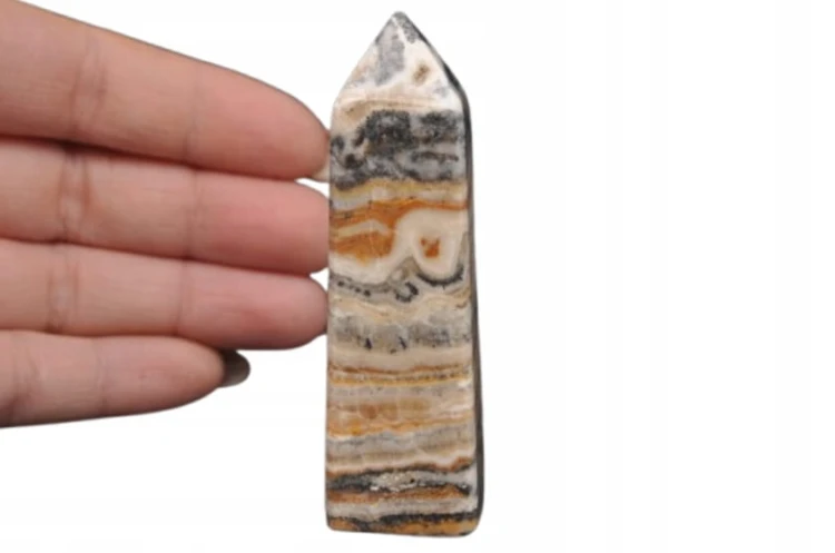 * KALCYT ZEBRA PAKISTAN OBELISK WIEŻA IDEALNA DO DEKORACJI NR 1 *