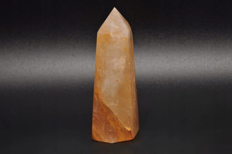 * KWARC Z LIMONITEM OBELISK SZLIFOWANA POLEROWANA WIEŻA ŚWIETNY POŁYSK NR 5