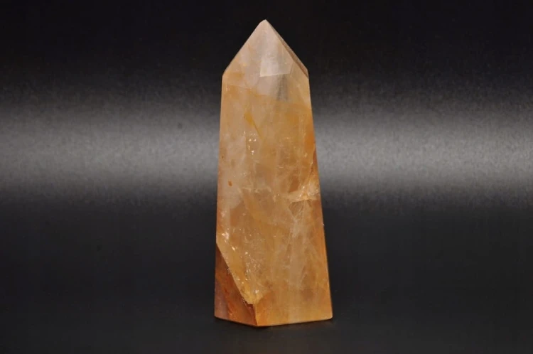 * KWARC Z LIMONITEM OBELISK SZLIFOWANA POLEROWANA WIEŻA ŚWIETNY POŁYSK NR 5