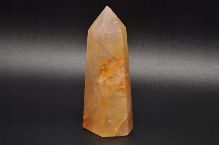 * KWARC Z LIMONITEM OBELISK SZLIFOWANA POLEROWANA WIEŻA ŚWIETNY POŁYSK NR 5