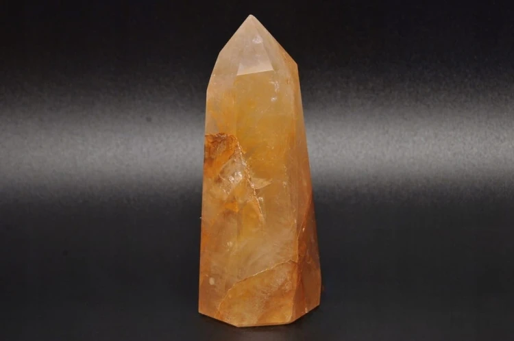 * KWARC Z LIMONITEM OBELISK SZLIFOWANA POLEROWANA WIEŻA ŚWIETNY POŁYSK NR 5
