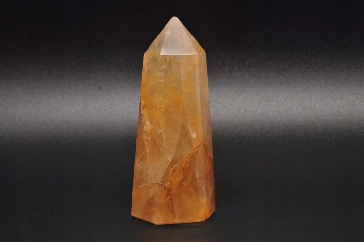 * KWARC Z LIMONITEM OBELISK SZLIFOWANA POLEROWANA WIEŻA ŚWIETNY POŁYSK NR 5