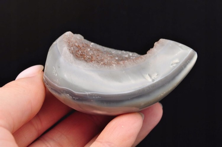 * AGAT Z AMETYSTEM MADAGASKAR CIEKAWY KOLOROWY MINERAŁ NATURALNY NR 4 *