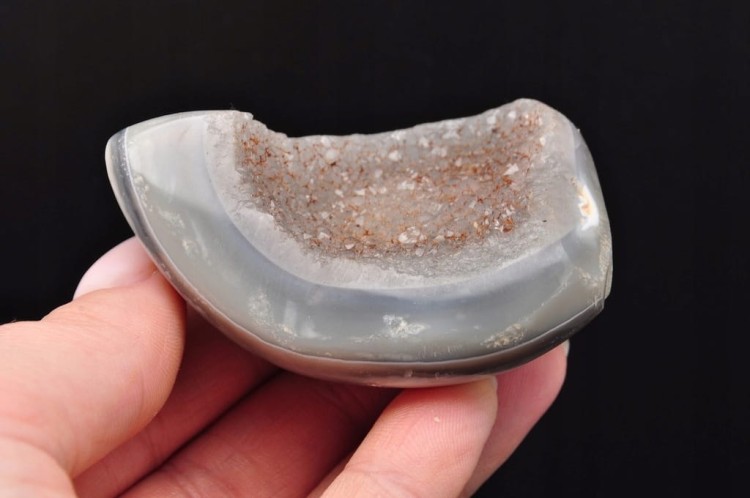 * AGAT Z AMETYSTEM MADAGASKAR CIEKAWY KOLOROWY MINERAŁ NATURALNY NR 4 *