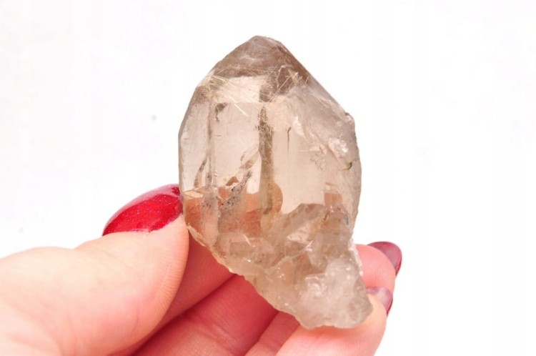 * KWARC Z RUTYLEM NATURALNY KAMIEŃ DOSKONAŁA JAKOŚĆ MINERAŁ NR 10 *
