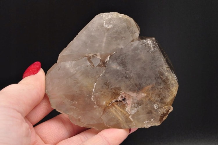 * KWARC Z RUTYLEM ŚLICZNY MINERAŁ ZJAWISKOWE INKLUZJE RUTYLU NR 1 *