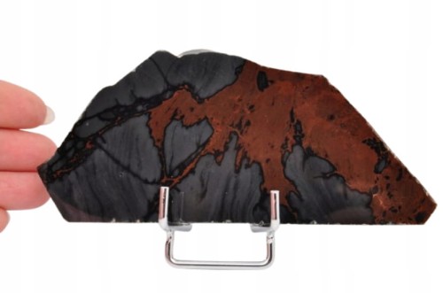 * OBSYDIAN MAHONIOWY ARMENIA PŁYTKA NATURALNY MINERAŁ ŚWIETNY POŁYSK NR 3 *