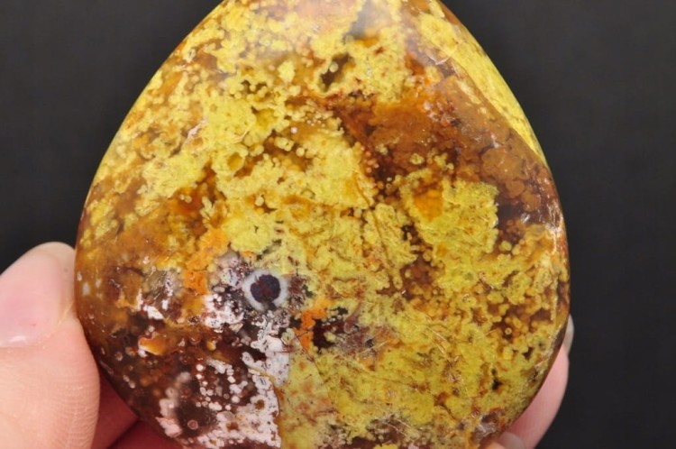 * OPAL ZIELONY PŁASKI MINERAŁ POLEROWANY SZLIFOWANY OKAZ NR 4 *