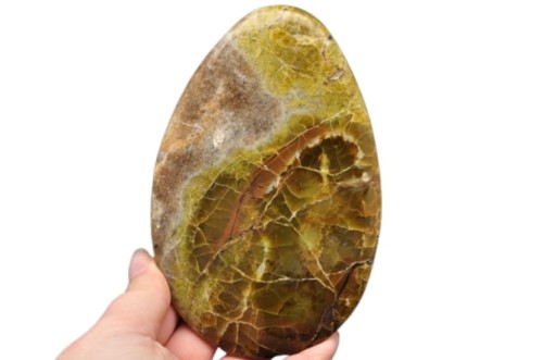 * OPAL ZIELONY PŁASKI KAMIEŃ NATURALNY DOSKONAŁY DO KOLEKCJI NR 1 *