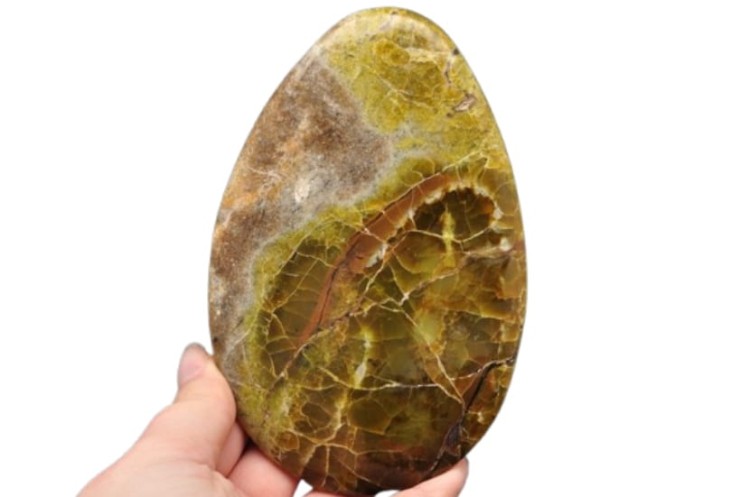 * OPAL ZIELONY PŁASKI KAMIEŃ NATURALNY DOSKONAŁY DO KOLEKCJI NR 1 *