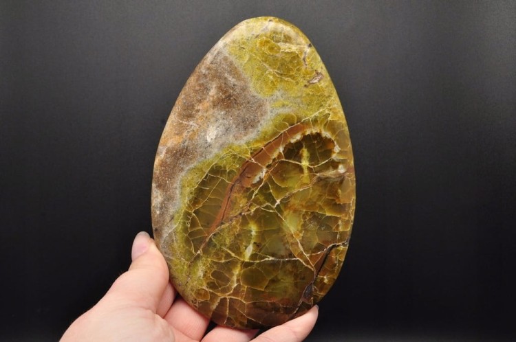 * OPAL ZIELONY PŁASKI KAMIEŃ NATURALNY DOSKONAŁY DO KOLEKCJI NR 1 *