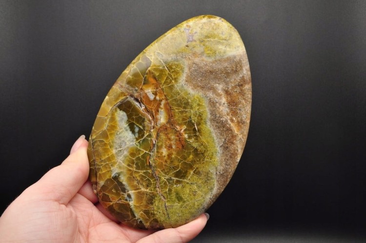 * OPAL ZIELONY PŁASKI KAMIEŃ NATURALNY DOSKONAŁY DO KOLEKCJI NR 1 *