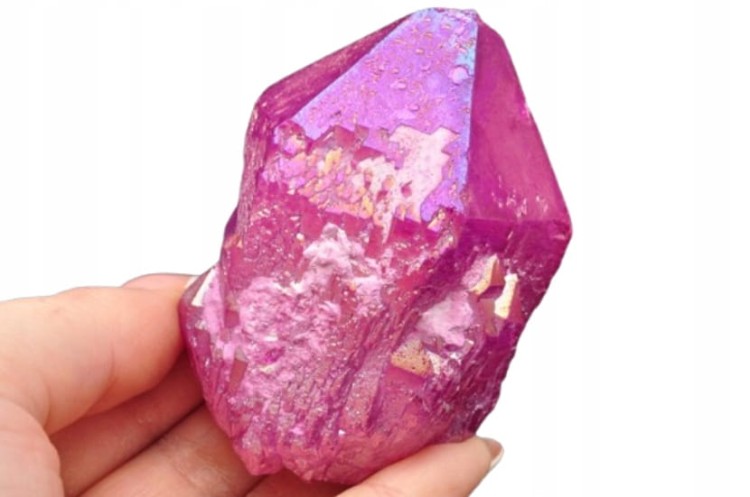 * KWARC RÓŻOWY PINK AURA KRYSZTAŁ GÓRSKI BRAZYLIA DOBRA JAKOŚĆ NR 8 *