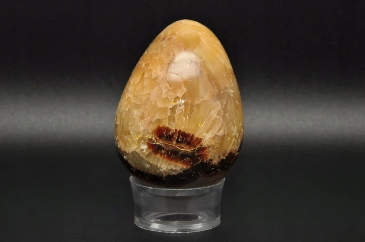 * SEPTARIA MADAGASKAR MAŁE UROCZE JAJKO ŚLICZNY ŻÓŁTY KOLOR MINERAŁ EGG32 *