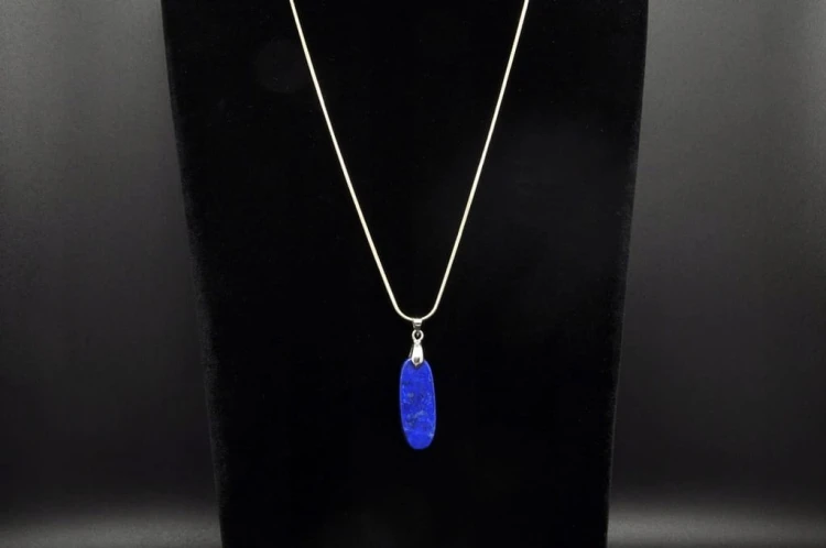 * LAPIS LAZULI WYJĄTKOWA ZAWIESZKA GŁĘBOKA BARWA NR 3 *