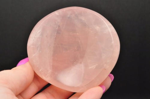 * KWARC RÓŻOWY POLEROWANA MAŁA MISKA PIĘKNY RÓŻOWY KOLOR OKAZ NR 4 *