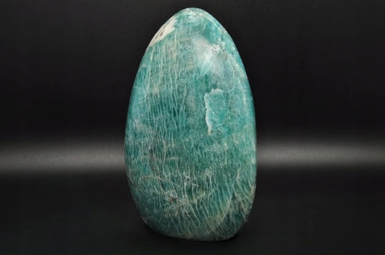 * AMAZONIT MADAGASKAR STOJĄCY MINERAŁ ŚCIĘTA PODSTAWA PIĘKNY KSZTAŁT NR 4 *