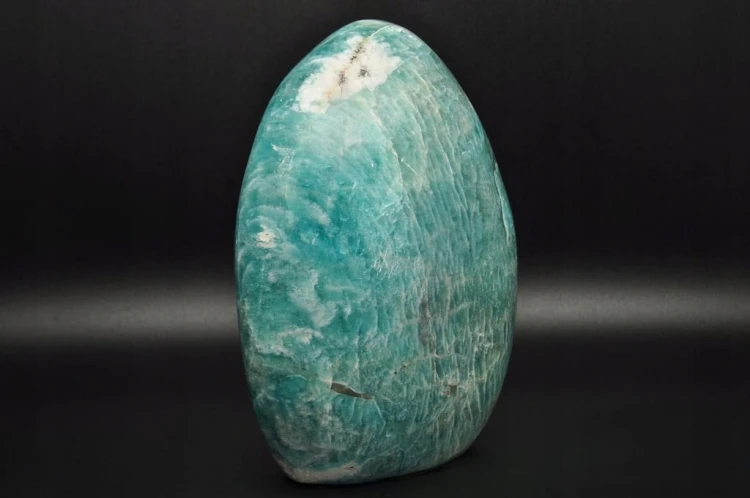 * AMAZONIT MADAGASKAR STOJĄCY MINERAŁ ŚCIĘTA PODSTAWA PIĘKNY KSZTAŁT NR 4 *