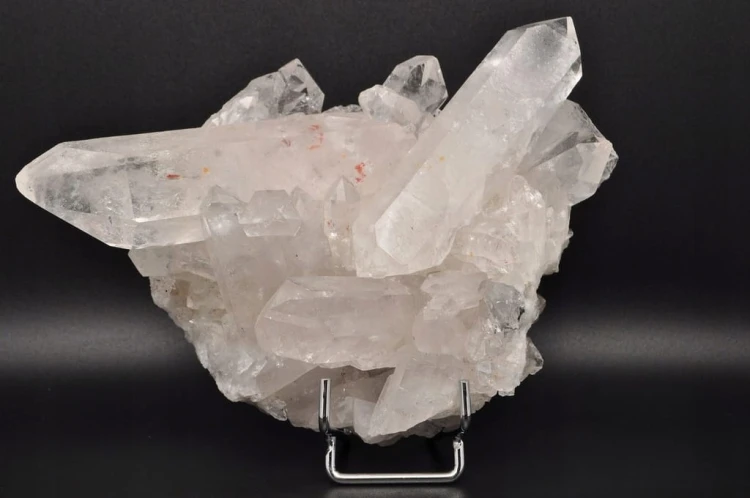 * KRYSZTAŁ GÓRSKI BRAZYLIA SUPER PRZEKRÓJ BEZBARWNY MINERAŁ SZCZOTKA NR 3