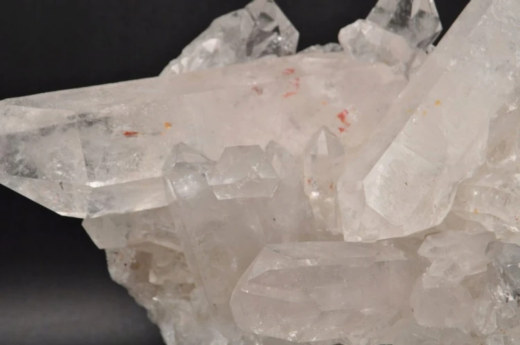 * KRYSZTAŁ GÓRSKI BRAZYLIA SUPER PRZEKRÓJ BEZBARWNY MINERAŁ SZCZOTKA NR 3