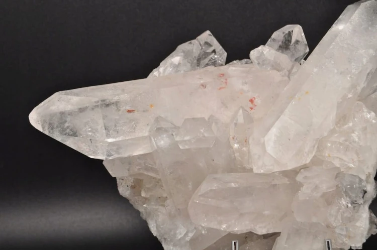 * KRYSZTAŁ GÓRSKI BRAZYLIA SUPER PRZEKRÓJ BEZBARWNY MINERAŁ SZCZOTKA NR 3