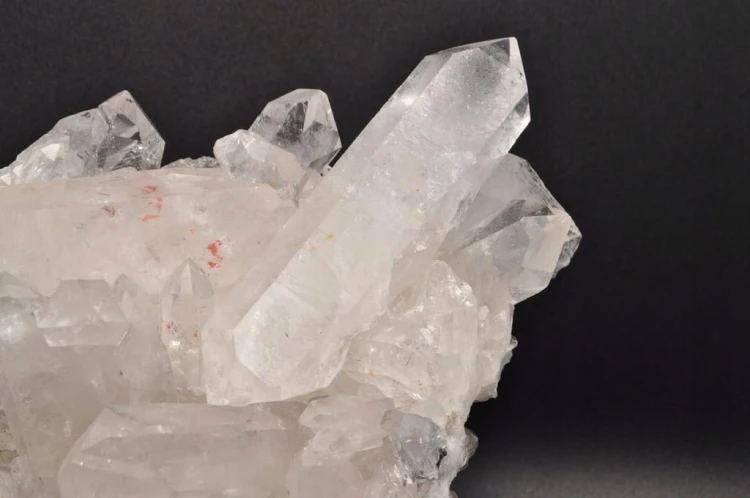 * KRYSZTAŁ GÓRSKI BRAZYLIA SUPER PRZEKRÓJ BEZBARWNY MINERAŁ SZCZOTKA NR 3