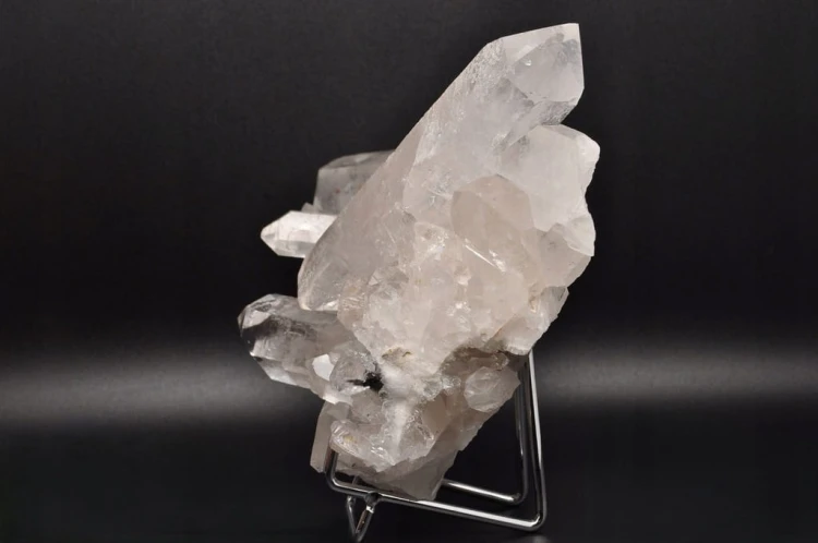 * KRYSZTAŁ GÓRSKI BRAZYLIA SUPER PRZEKRÓJ BEZBARWNY MINERAŁ SZCZOTKA NR 3