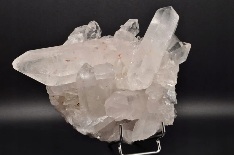 * KRYSZTAŁ GÓRSKI BRAZYLIA SUPER PRZEKRÓJ BEZBARWNY MINERAŁ SZCZOTKA NR 3