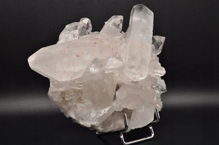 * KRYSZTAŁ GÓRSKI BRAZYLIA SUPER PRZEKRÓJ BEZBARWNY MINERAŁ SZCZOTKA NR 3