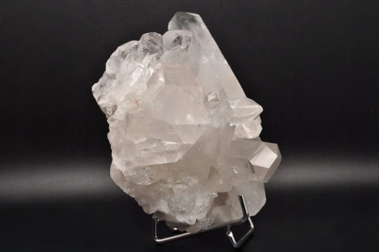 * KRYSZTAŁ GÓRSKI BRAZYLIA SUPER PRZEKRÓJ BEZBARWNY MINERAŁ SZCZOTKA NR 3