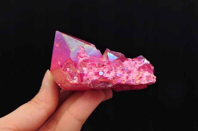 * KWARC RÓŻOWY PINK AURA KRYSZTAŁ GÓRSKI BRAZYLIA UROCZY MINERAŁ NR 13 *