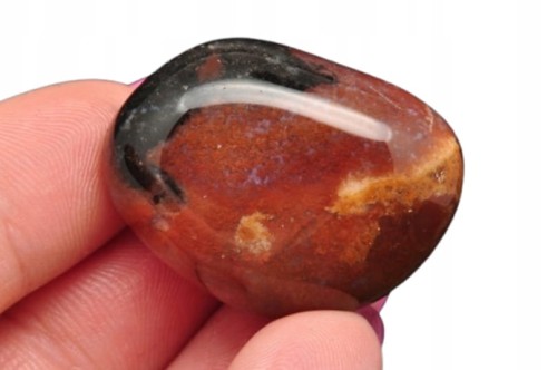 * AGAT SARDONYKS SARDONYX BRAZYLIA WIELOKOLOROWY MINERAŁ JAKO OZDOBA NR 2 *