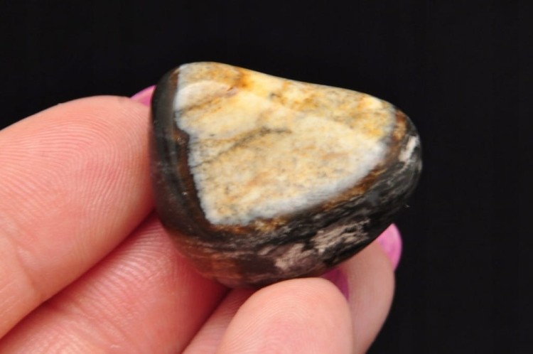 * AGAT SARDONYKS SARDONYX BRAZYLIA KAMIEŃ CIEKAWY WZÓR SUPER POŁYSK NR 8 *