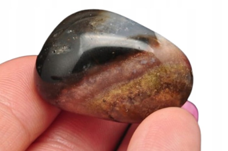 * AGAT SARDONYKS SARDONYX BRAZYLIA KAMIEŃ NATURALNY CIEKAWA KOLORYSTYKA 11